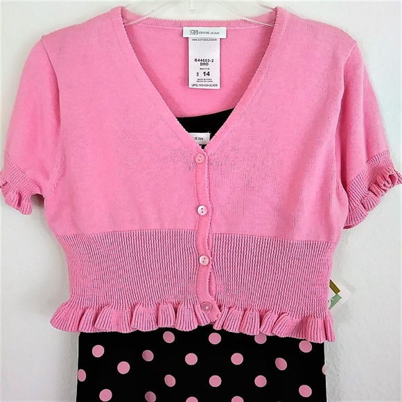 Bonnie Jean cropped sweater and dress set - Picture 2 of 8